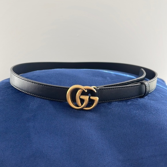 Gucci Accessories - Gucci Leather Belt with Double G